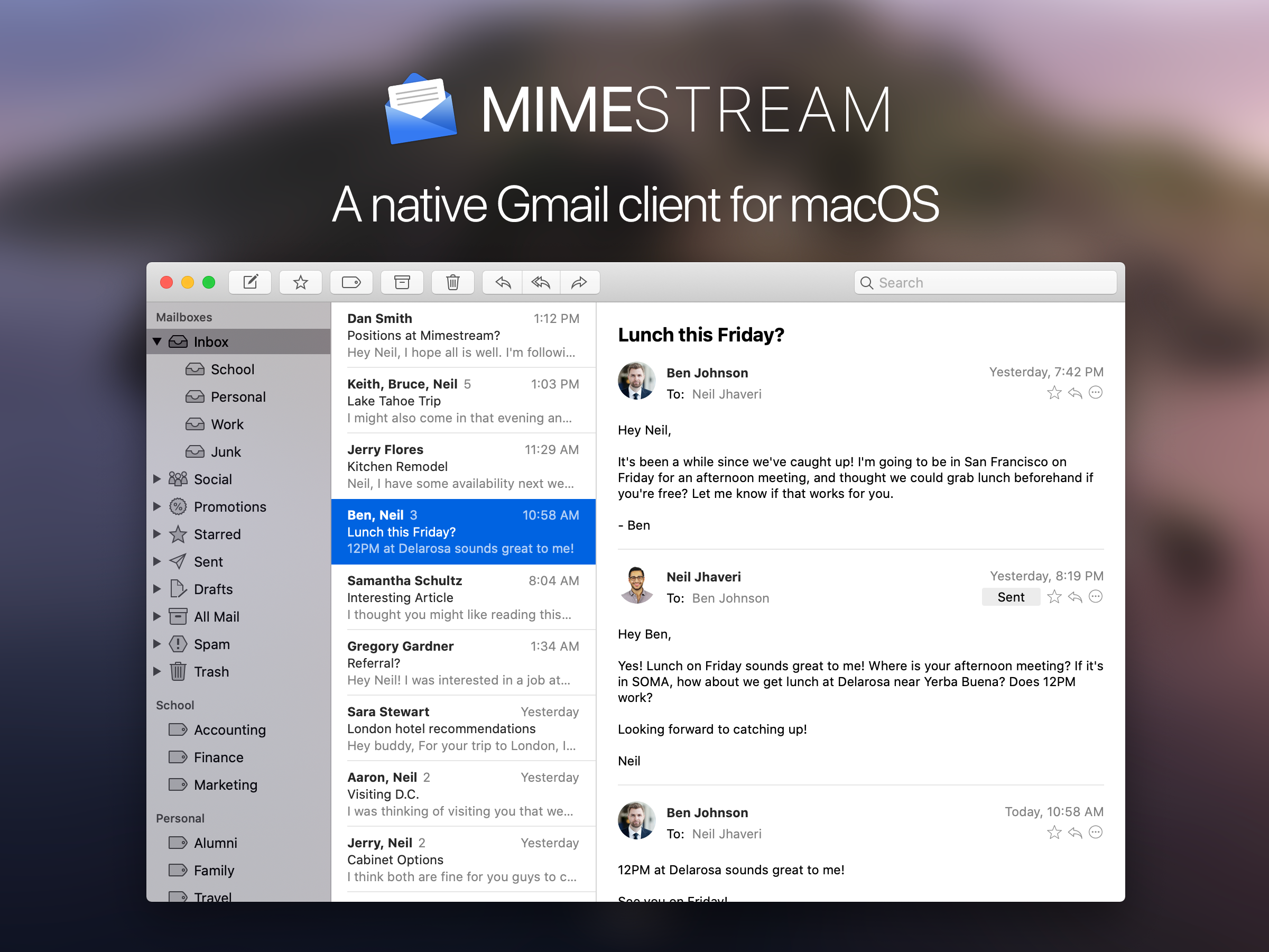native email client for mac